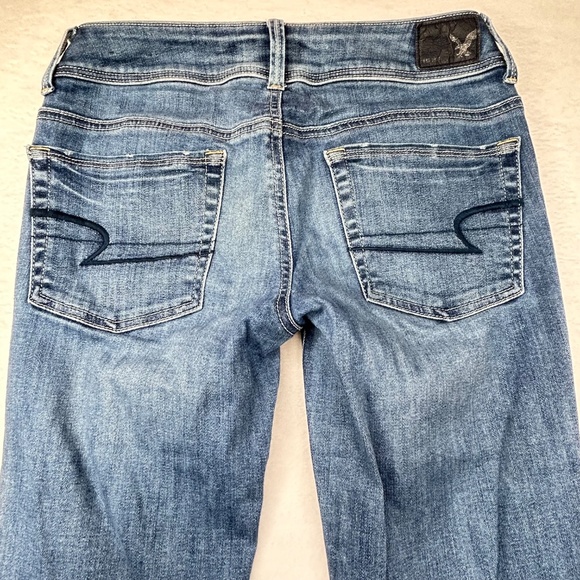 American Eagle Outfitters Womens Super Stretch Kick Boot Jeans Pants Size 2 Long - Picture 15 of 16
